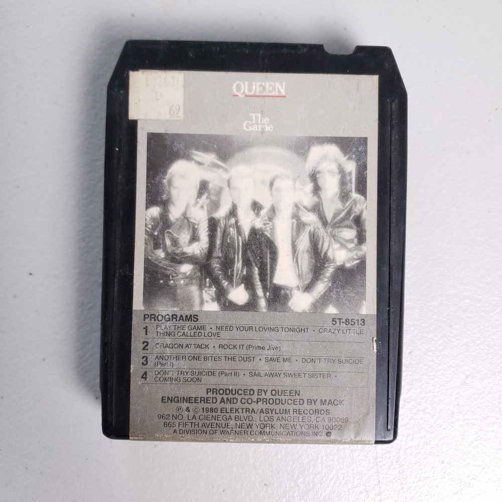 Queen The Game 8 Track Tape Album 1980 Rock Elektra Classic Hits Untested‎